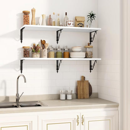 Fun Memories 40 Inch Floating Shelves Wall Mounted, 12 Inch Deep Wall Shelves - Image 5