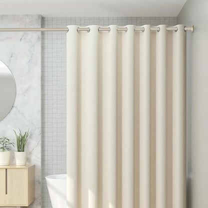 CorkLatta Brushed Nickel Shower Curtain Rod 31 to 80 Inch, 1 Inch Diameter - Image 7
