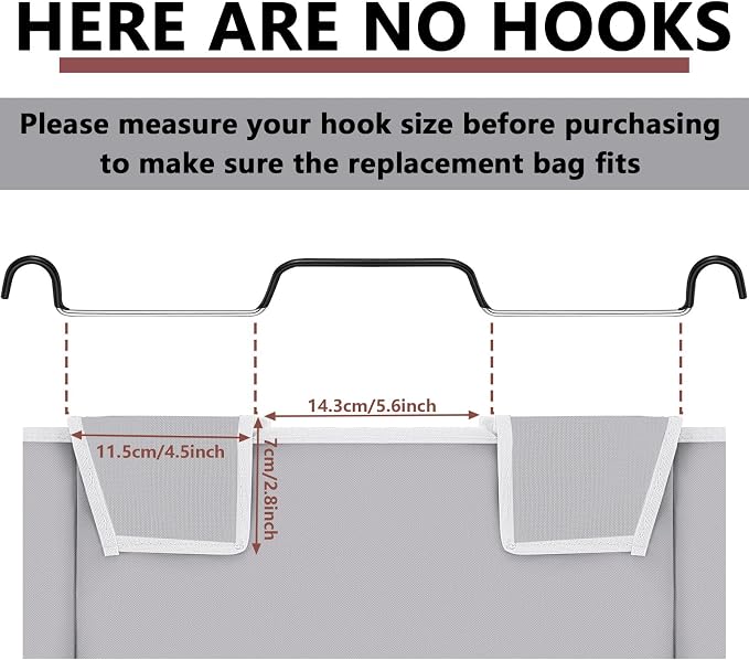Bonuci 2 Pcs Laundry Sorter Replacement Bags Hamper Cart Removable Replacement - Image 2