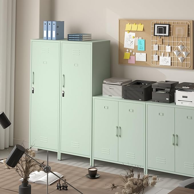 Metal Locker Storage Cabinets Lockable Single File Storage Cabinet - Image 6