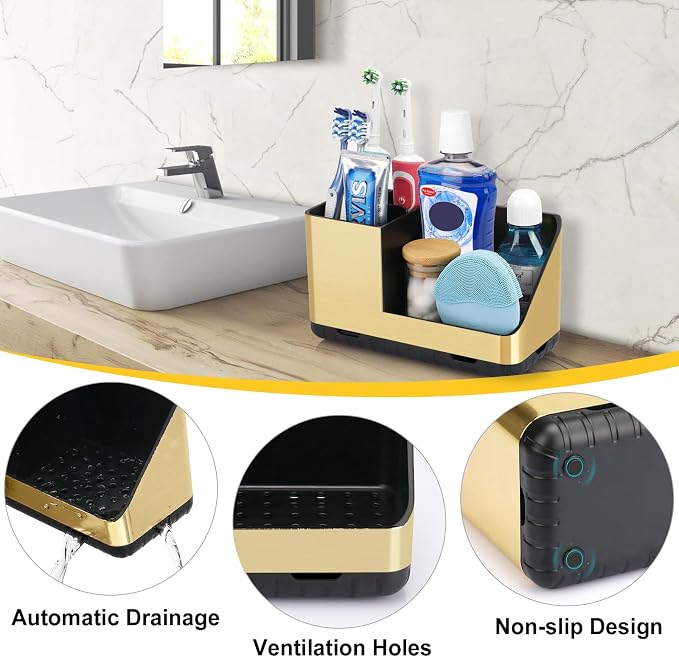 Toothbrush Holders for Bathroom Countertop Organizer, Kids Electric Toothbrush - Image 3