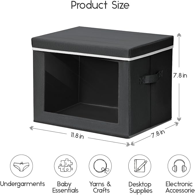 Homsorout Storage Bins with Lids - Image 2
