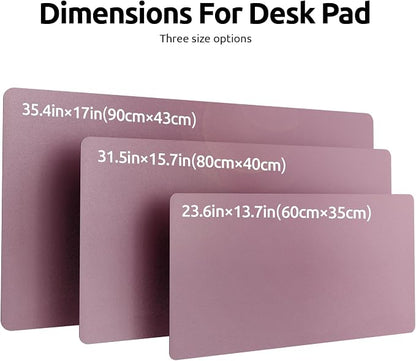 YSAGi Desk Mat, Dual-Sided Desk Pad, 31.5" x 15.7" Laptop Leather Desk Pad - Image 8