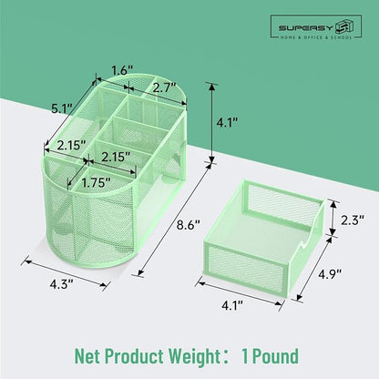 SUPEASY Mesh Desk Organizer, Desk Accessories & Workspace Organizers - Image 3