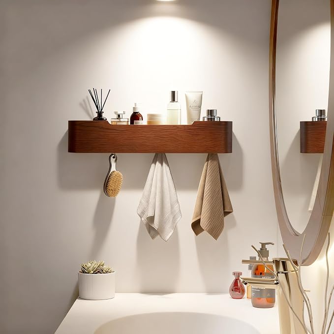 Wall Coat Rack Floating Shelves Modern Coat Rack Wall Mount - Image 7