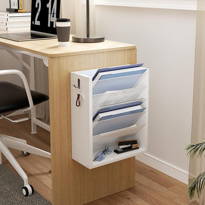 Mail Organizer Wall Mounted, 6-Slot Hanging File Organizer - Image 5