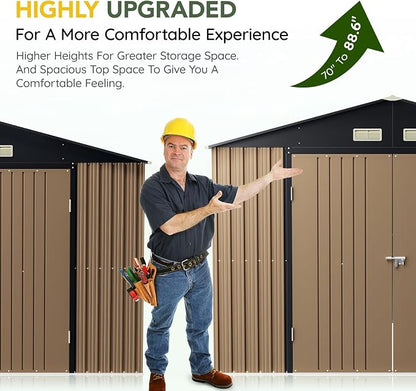 Breezz 10x12 FT Outdoor Storage Shed - Image 2