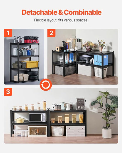 VEVOR Storage Shelves, 2400 lbs, 4 Tier Garage Storage Shelving - Image 6