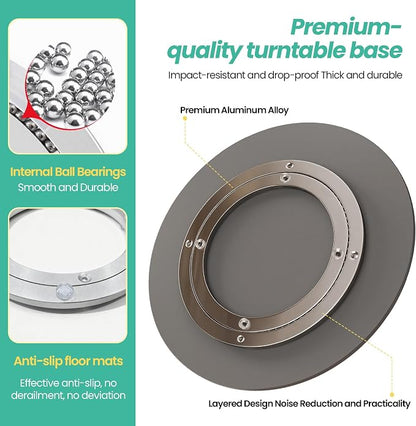 19.7" Lazy Susan Turntable – 360° Sinteredstone Silent Anti-Slip Turntable - Image 4
