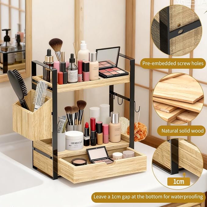 2-Tired Bathroom Counter Organizers and Storage, Bathroom Countertop Organizer - Image 5