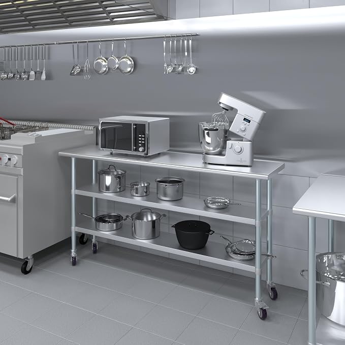 AmGood Stainless Steel Work Table - Image 5