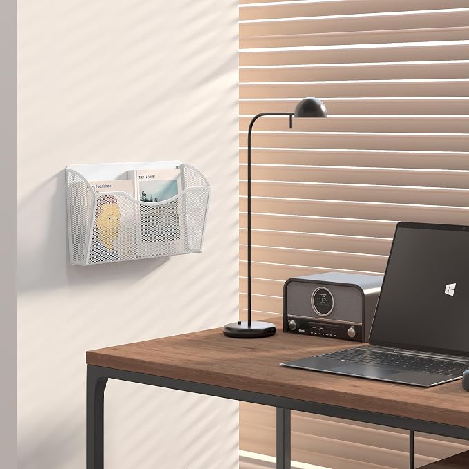 EasyPAG Wall File Organizer, Metal Mesh Hanging File Folder Holder - Image 7