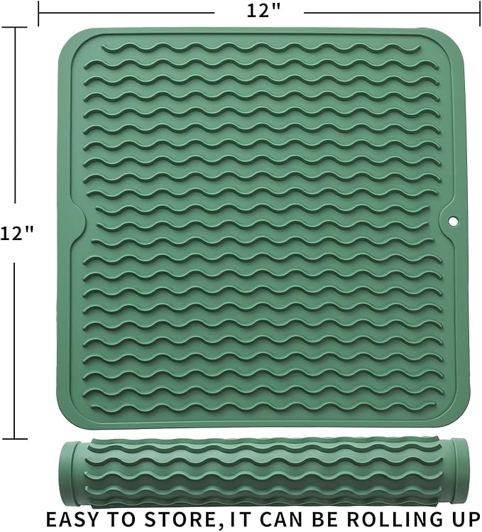 Silicone Dish Drying Mat for Multiple Usage, Easy clean, Eco-friendly, - Image 2