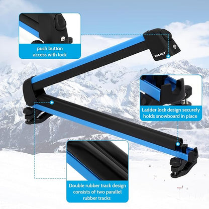 Multi-Purpose Alumium Blue Ski Rack - Image 4