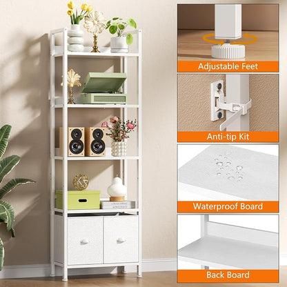 Furologee 5 Tier Bookshelf - Image 5