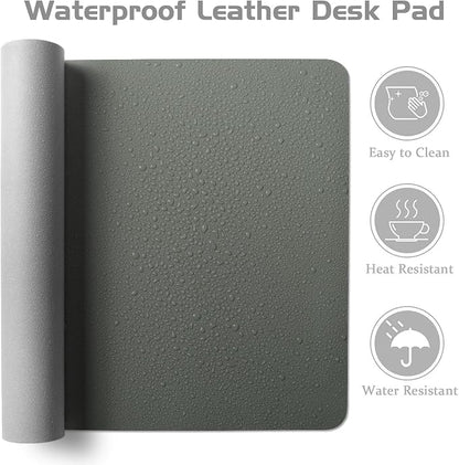 Aothia Leather Desk Pad Protector, Office Desk Mat, Large Mouse Pad, Laptop - Image 4