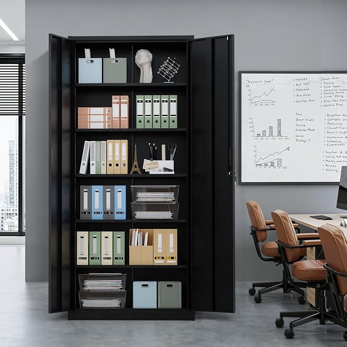 VINGLI Metal Garage Storage Cabinet - Image 2
