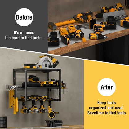 YYR Heavy Duty Power Tool Organizer Wall Mount, Cordless Drill Hanger Storage - Image 4