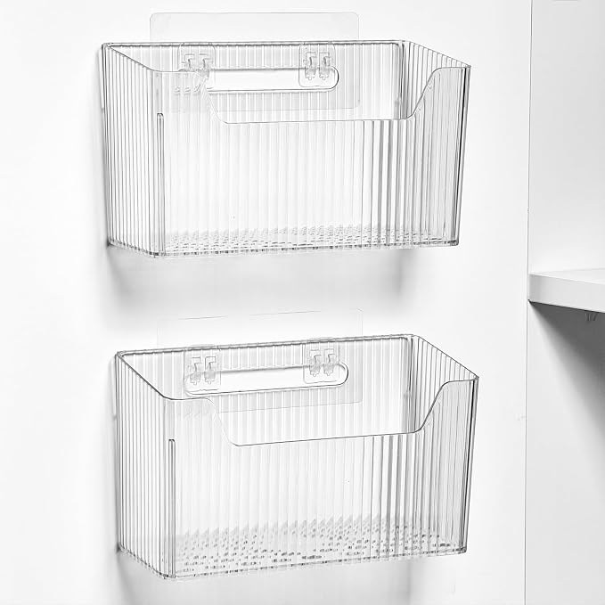 Sinnsally 2 Pack Cabinet Door Organizer, Self Adhesive Lid Organizer Inside by UsefulKitchenTools