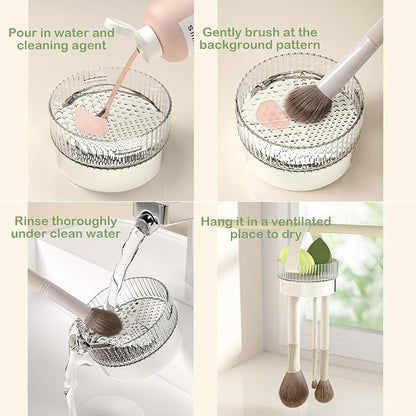 360 Rotating Makeup Brush Holder Organizer, Makeup Brush Holder - Image 5