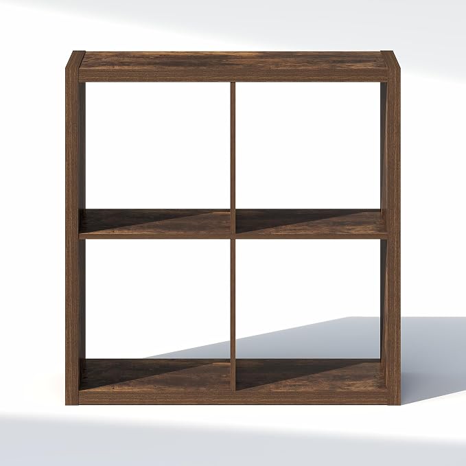 Furinno Cubic Extra Thick 4-Cube Closet Organizers and Storage, Amber Pine | - Image 9