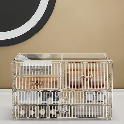 ZHIAI Stackable Storage Drawers, Acrylic Bathroom Counter Organizer Clear - Image 4