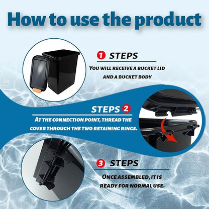 3 pcs 20L Pellet Storage Bin Set, Pellet Bucket is Suitable - Image 6