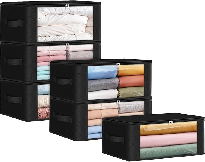 Fab totes 35L Closet Organizers and Storage, Foldable Under Bed Storage by Fabtotes