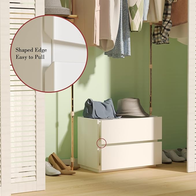 woodtalks Stackable 2 Drawer Dresser, Storage Cabinet - Image 4
