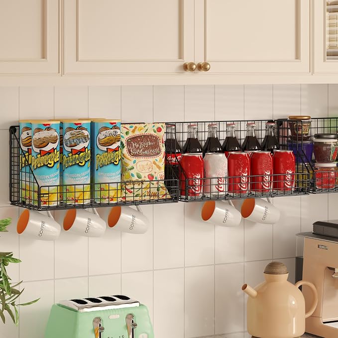 X-cosrack 3-Tier Stackable Detachable Snack Organizer, Countertop Display/Wall - Image 4