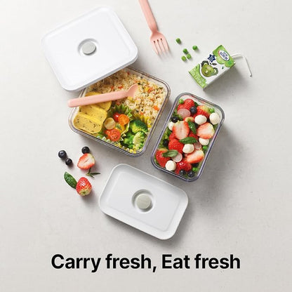 VAKUEN Premium Airtight Food Storage Containers, Mini Rectangular 2pc/set - Image 7