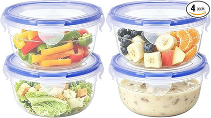 KIGI 4 PACK 20oz Plastic Round Bowls by KIGI