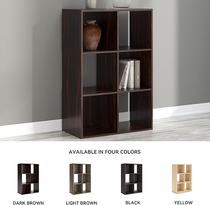 Signature Design by Ashley Glosmount 6 Cube Storage Organizer or Bookcase - Image 7