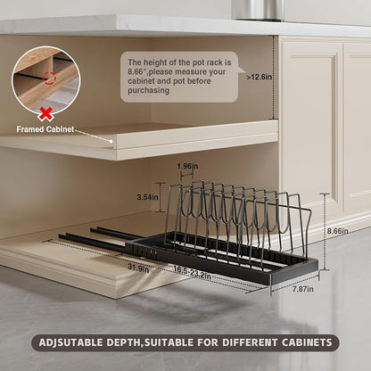 Pots and Pans Organizer Under Cabinet - Image 6
