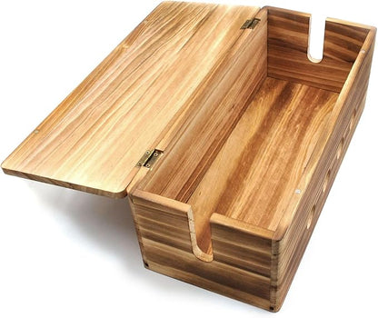 Large Cable Management Box, Wood Cord Hider Box & Organizer - Image 7