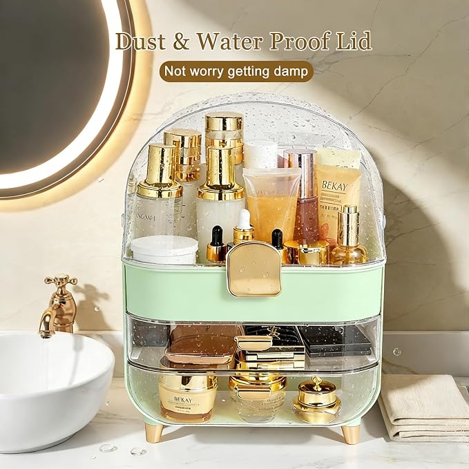 Makeup Organizer with Drawers-Cosmetic Display Case - Image 5