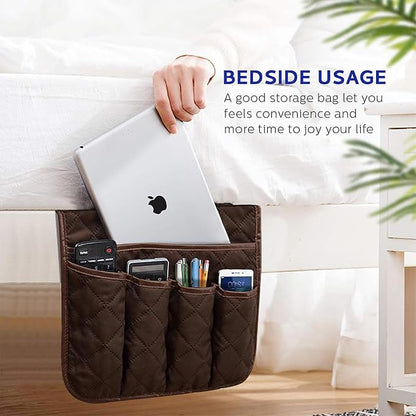 Sofa Armrest Organizer Non-Slip Arm Chair Bedside Caddy Storage Organizer - Image 2