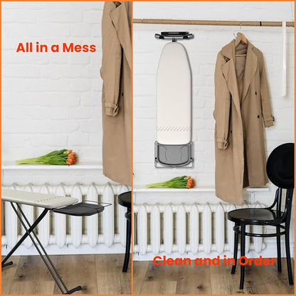 Ironing Board Hanger Wall Mount Ironing Board Holder Organizer Wall Rack - Image 6