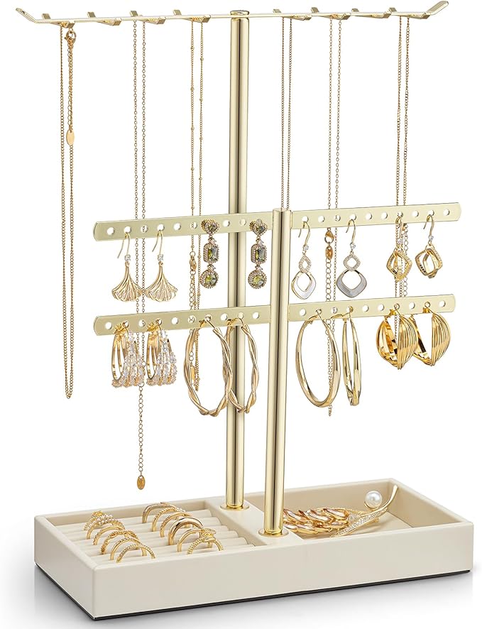 Vlando 2 Tier Jewelry Stand Organizer by VLANDO