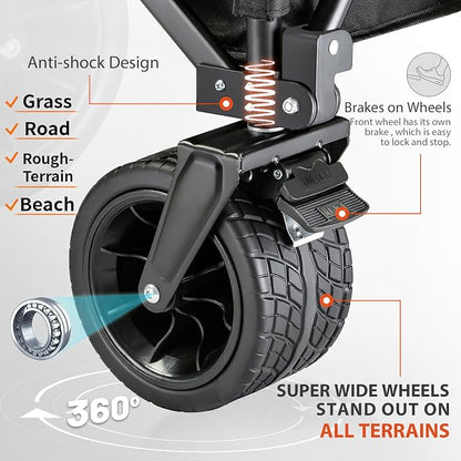 EchoSmile Collapsible Foldable Extended Wagon - Image 4