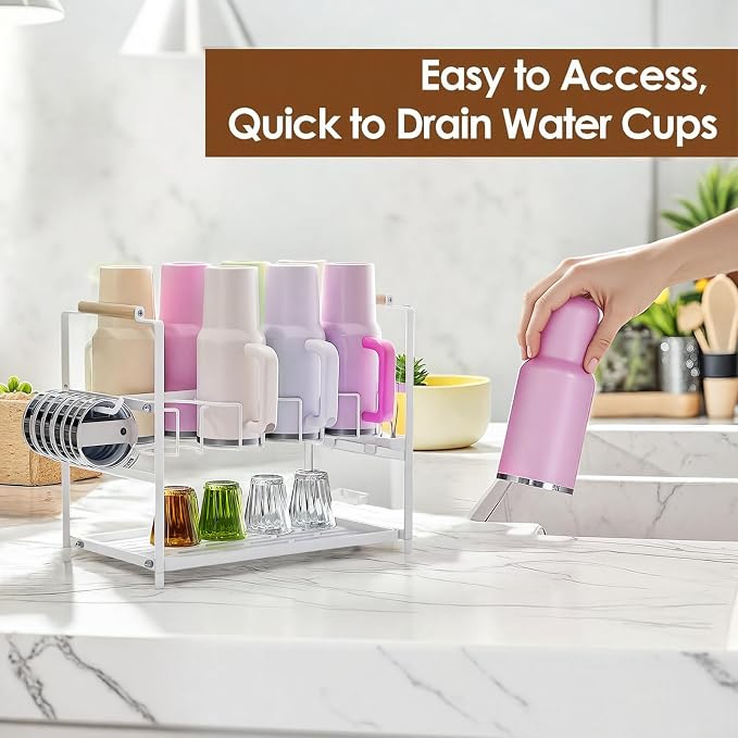 Housolution Water Bottle Organizer Drying Rack - Image 3