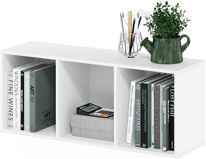 Furinno LUDER Book Shelf, 3-Cube Bookshelf, Bookcase - Image 5