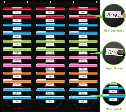 REGELETO 36 Pockets File Storage Pocket Chart - Image 3