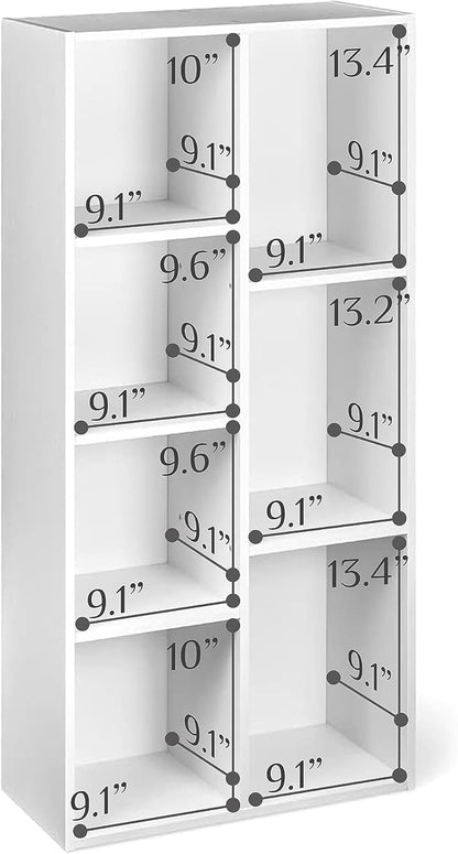 Amazon Basics 7 Cube Organizer Bookcase, Storage Shelf - Image 5