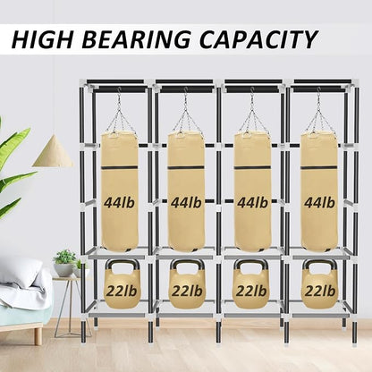 LOKEME Wardrobe Closet, Steel Pipe Diameter 19mm, Portable Closet - Image 5