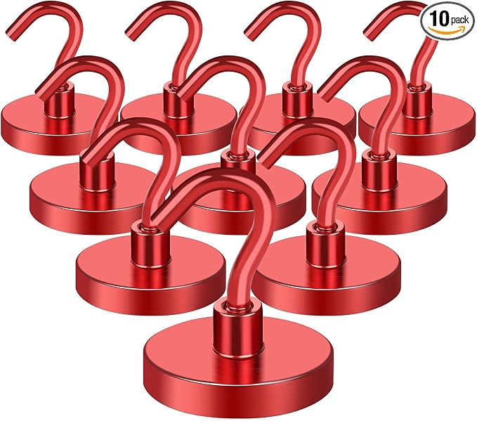 MIKEDE Strong Magnetic Hooks, 120Lbs Heavy Duty Magnetic Hooks by MIKEDE