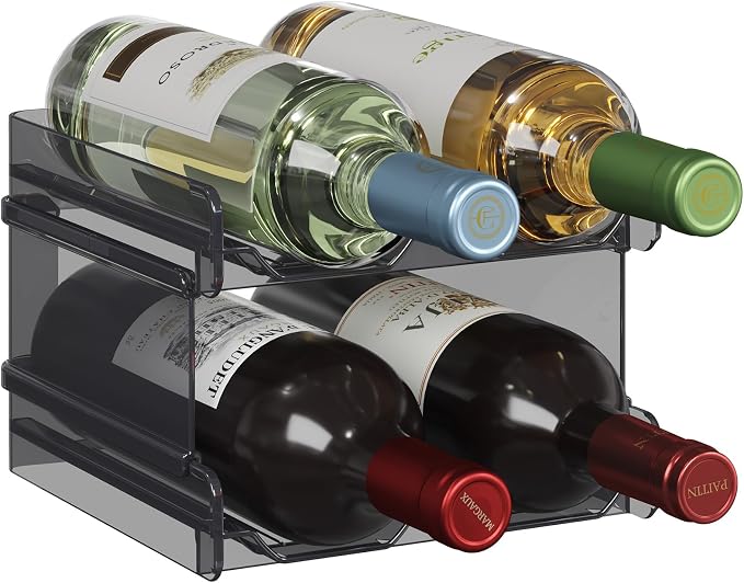 Lifewit Plastic Stackable Wine Rack by Lifewit