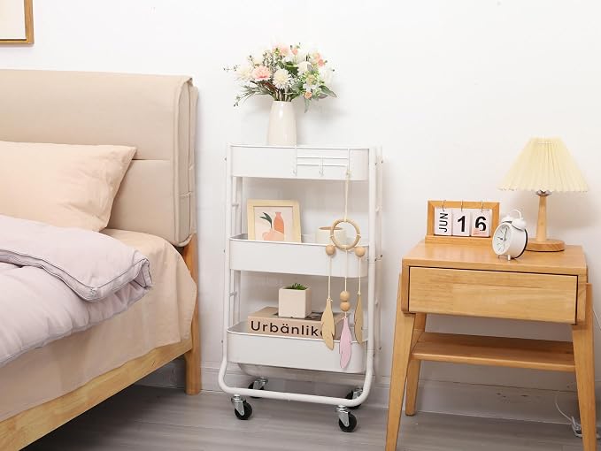 MAX Houser Slim 3-Tier Rolling Utility Cart - Image 6