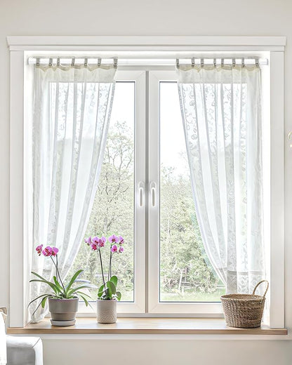 Spring Tension Curtain Rod 30 to 64 Inch, Adjustable Curtain Rods No Drilling - Image 8