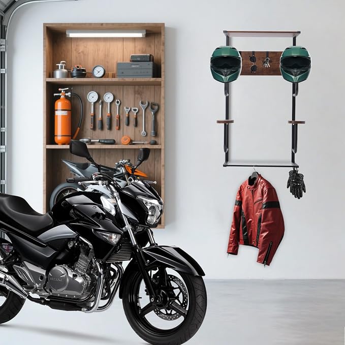 Motorcycle Helmet Holder, Durable Helmet Rack - Image 5